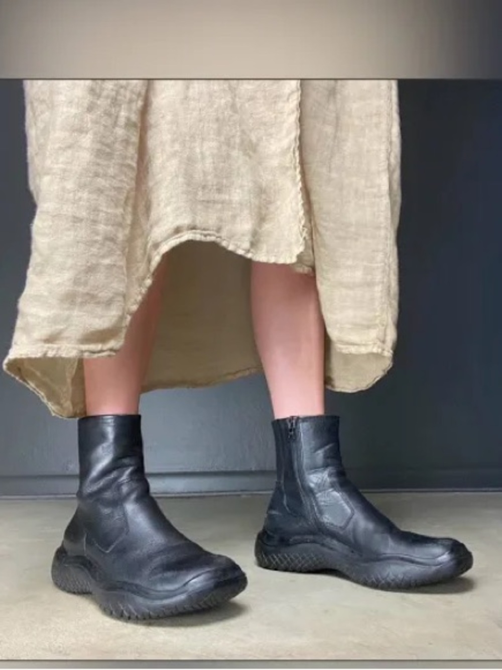 Prada Leather Ankle Boots